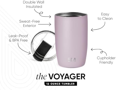 Simple Modern Travel Coffee Mug with Lid | 12oz | Lavender - Image 2