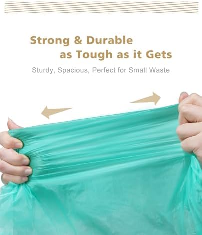AYOTEE Compostable Trash Bags 4 Gallon Drawstring Trash Bags,100 Count - Image 6