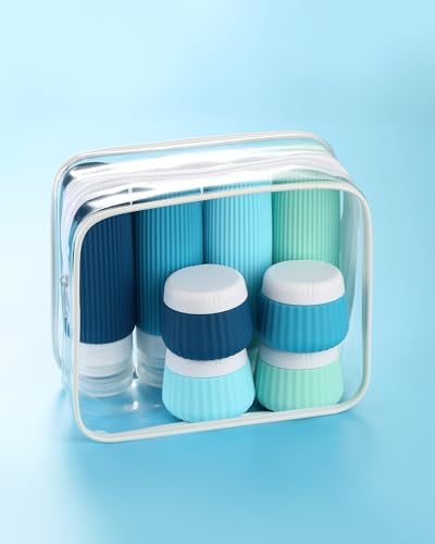 Mrsdry Travel Bottles for Toiletries 8 Pack, Tsa Approved Travel Size Toiletries 3 oz, Containers for Toiletries, with Clear Bag, Leak Proof Silicone Squeezable Essentials Creams Jars - Image 6