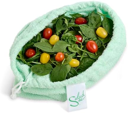 HIC Kitchen Salad Sac Storage Bag, Natural Cotton - Image 2