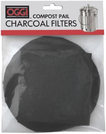 OGGI Set of 2 Charcoal Filters- Replacement Charcoal Filter for Countertop Compost Bin with Lid, Eco Friendly Products by Unknown