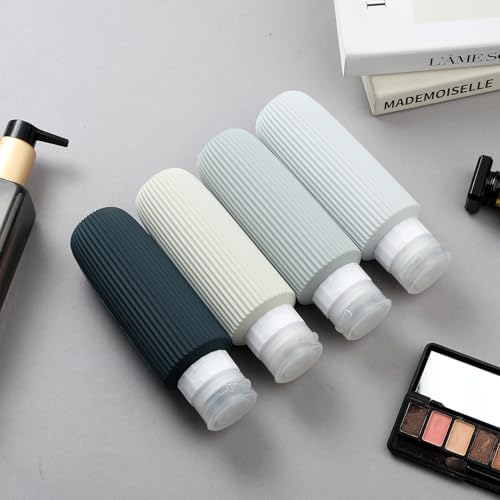 Mrsdry Travel Bottles for Toiletries, Large 6oz Travel Size Containers, BPA Free Leak Proof Tubs Refillable Liquid Accessories with Toiletry Bag for Cometic Shampoo and Lotion Soap (4 Pack) - Image 6