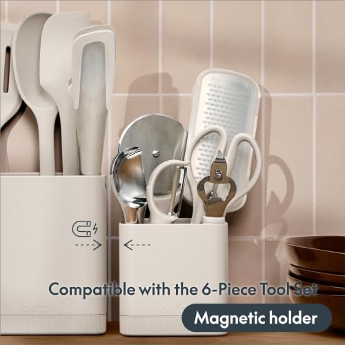 bella 7 Piece Modular Gadget Set, Non-Toxic Silicone, Oatmilk - Image 6