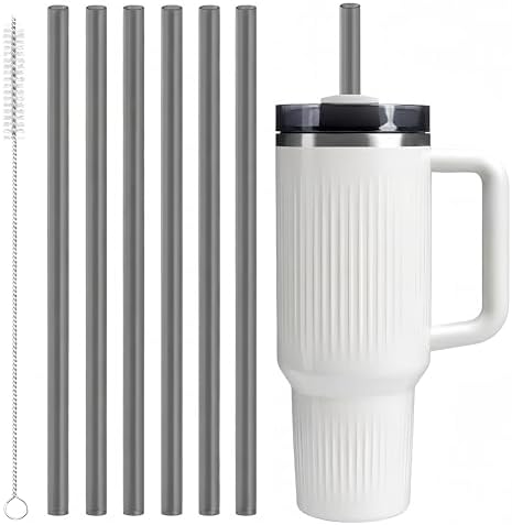 Joshey Replacement Straws for Stanley Quencher 40oz Tumbler, 6 Pack by Joshey