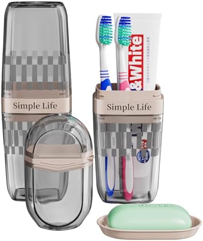 Bar Travel Soap Case Container, Portable Travel Toothbrush Case, Gray by VITVITI