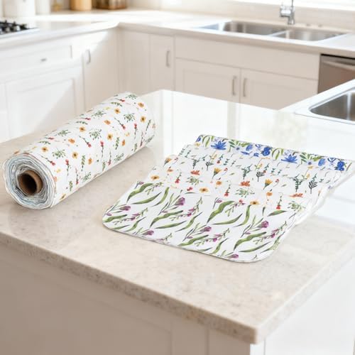25 Pack Reusable Tissue Paperless Towel Roll Washable Cotton for Kitchen Towels Zero Waste Products Replacement Tissue (RT-E) - Image 6