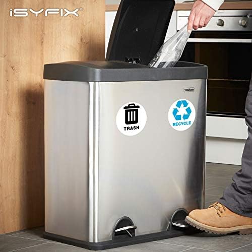 iSYFIX Recycle Sticker for Trash Can, 6 Pack, 5 inch - Image 6