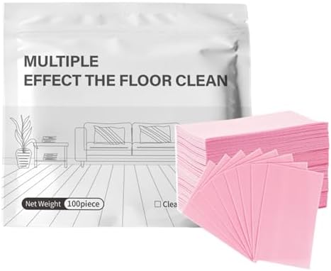Multiple Effect The Floor Clean, Multi-Surface Floor Cleaning Tablets for Hardwood Tile Laminate Marble Floors (Pink) by WDNSYG