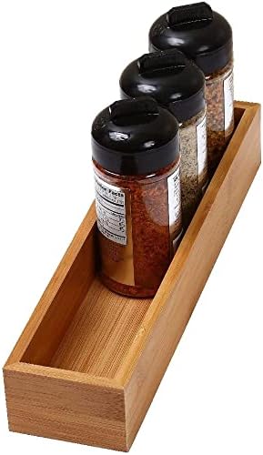 YBM Home Bamboo Drawer Organizer Storage Box for Kitchen Drawer, Junk Drawer, Office, Bedroom, Children Room, Craft, Sewing, and Bathroom, 3x12x2 inch - Image 3