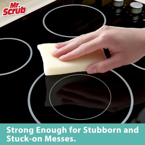 Sponges Kitchen Scrub Dish Sponge Scouring Pad, 6 Pack Cleaning Brush Dishwasher Soap Supplies, Dishwashing Dinnerware Towels Sink Pan Pot Cloth Rags Holder Bathroom Bathtub (Multi Color) - Image 6