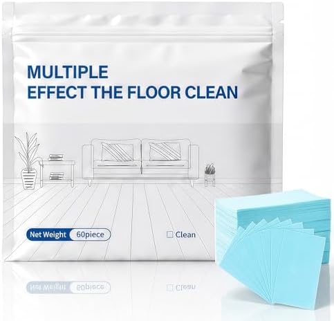 100 Pcs Multiple Effect The Floor Clean, Floor Cleaning Tablets, Multi Effect Floor Cleaner, Concentrated Cleaner for Hardwood, Tile, Laminate & More (Blue, 100 Pcs) by Unknown