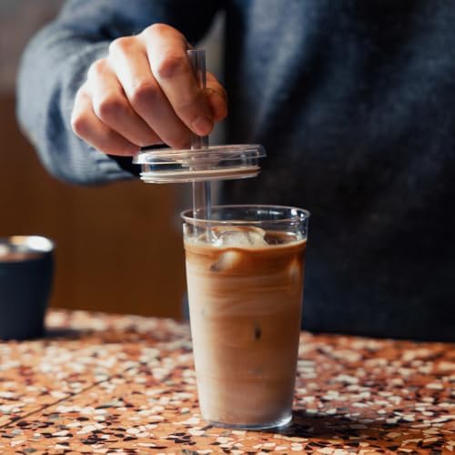 KeepCup Cold Cup - Clear Plastic, Reusable Ice Coffee Tumbler with Lid and Straw - Grande 16oz (454ml) - Image 6
