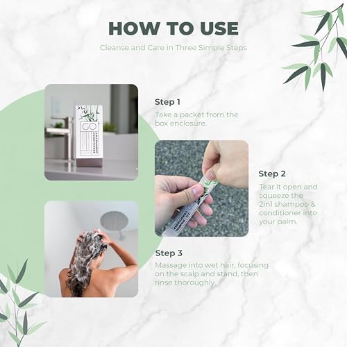 GO Essentials Travel Size Shampoo and Conditioner Set of 80 – 2 in 1 Single Use Travel Shampoo and Conditioner (Sulfate Free) - Hotel Amenities, Homeless Care Kit, Camping. - Image 3