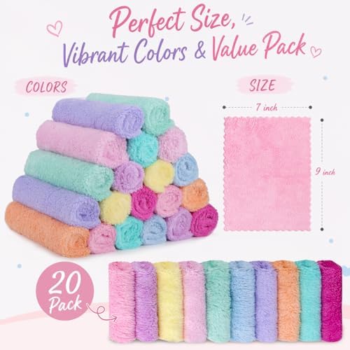 UNIAMDE Makeup Remover Cloth, 20 Pack Face Towels - Image 2