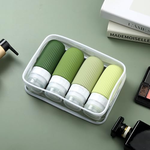 Mrsdry Travel Bottles for Toiletries, Tsa Approved 2oz Travel Bottles, BPA Free Leak Proof Travel Size Toiletry Containers, Refillable Travel Accessories with Toiletry Bag for Shampoo Liquid (4 Pack) - Image 7