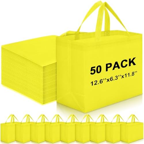 Windyun Reusable Grocery Bags Non Woven with Handles by Windyun