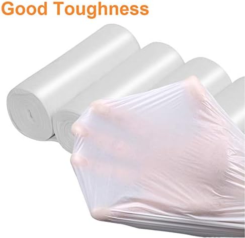 8 Gallon Compostable Trash Bags Inwaysin Tall Kitchen Garbage Bags Recycling Unscented Strong Wastebasket Bin Liners Medium Trash Can Liners for Bathroom,Bedroom,Office,Car (White) - Image 3