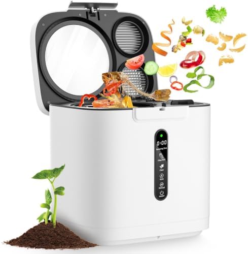 4L Electric Composter with Visable Window, Kitchen Intelligent Compost Bin by Saluna