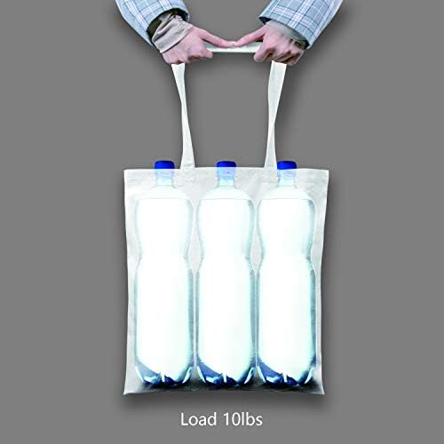 TOPDesign 24-Pack Economical 16"x15" White Cotton Tote Bag, Lightweight Medium Reusable Grocery Shopping Cloth Bags, Suitable for DIY, Advertising, Promotion, Gift, Activity - Image 6