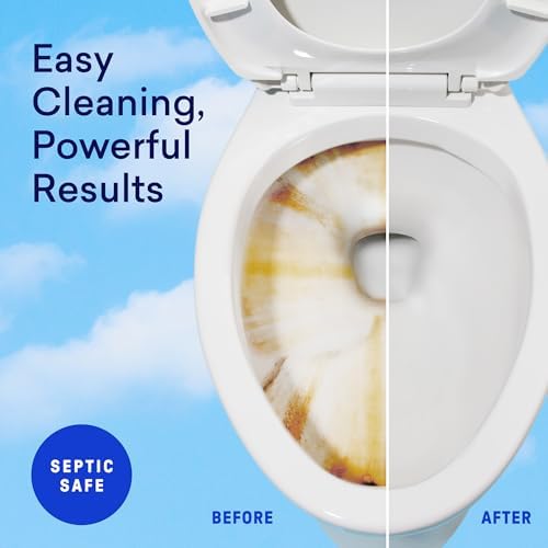 BLUELAND 100% Plastic Free Toilet Bowl Cleaner Tablets Set, Lemon Cedar - Image 5