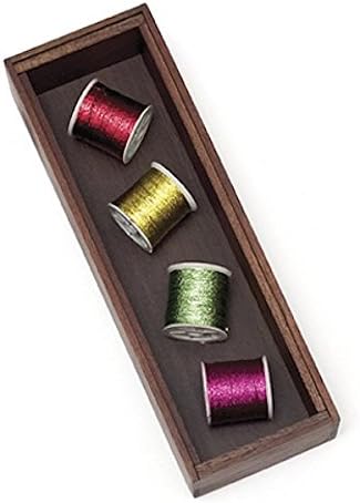 Lipper International 1081WN Walnut Finish Stacking Drawer Organizer Box, 3" x 9", Set of 2 - Image 4