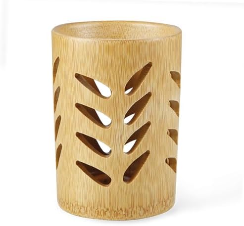 Leaf Shape Toothbrush Holder, Bamboo by ZHU+YU+CHUN