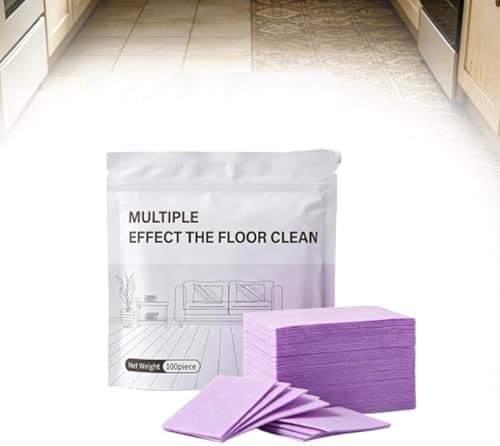 Floor Cleaning Tablets,Multi-Surface Floor Cleaner Sheets for Mopping,Dissolvable Cleaning Refills for Hardwood,Laminate,Tile & Bathroom Floors,100 Count,Multi-Effect by Unknown