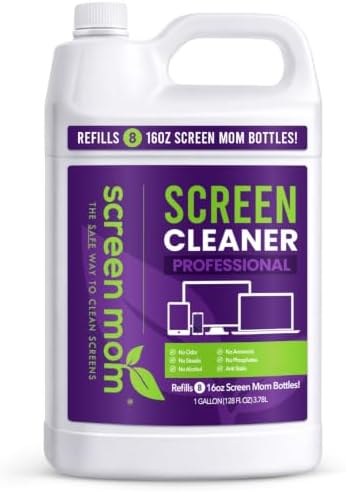 Screen Mom Screen Cleaner Spray 1-Gallon for TV, Car, Laptop and Computer by ScreenMom