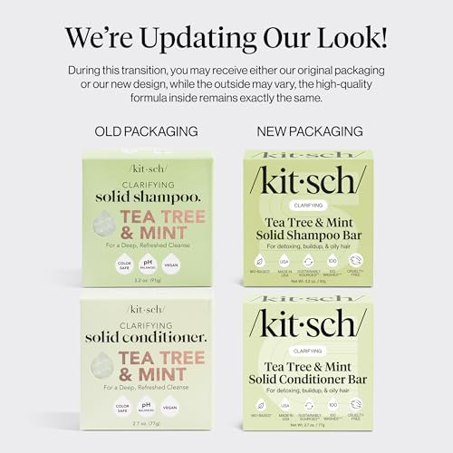 Kitsch Tea Tree Shampoo and Conditioner Set – Made in USA, 2 pcs - Image 2