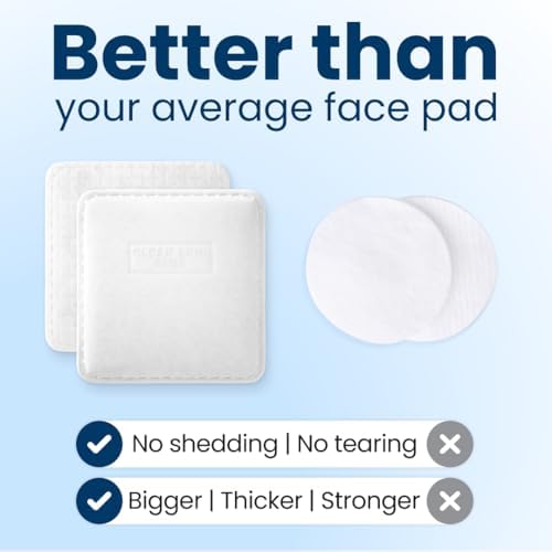 Clean Skin Club Clean² Pads 2.0 [NEW & Improved Edges] Guaranteed Not to Shed & Tear Face Pads, Unique Triple Layers, Textured & Ultra Soft Side, Organic Disposable Cotton, Pair with Makeup Remover - Image 3