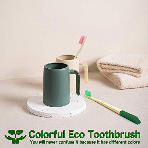 Virgin Forest Bamboo Toothbrushes 6pk, Charcoal Bristles BPA Free - Image 6