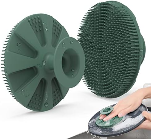 Silicone Dish Scrubber, Non-Scratch Scrub Spong for Washing Dish, Pot, Pan by BEAUTAIL