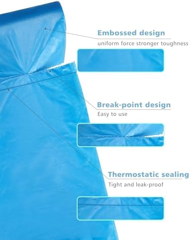 AYOTEE Compostable Trash Bags 4 Gallon 200 Packs, Biodegradable, Blue Compost Bags - Image 5