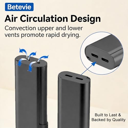 Portable Toothbrush Travel Case: Breathable & Dirt-Proof Hotel Camping Outdoor - Aluminum for Storage Recyclable Traveler (1, Black) - Image 5