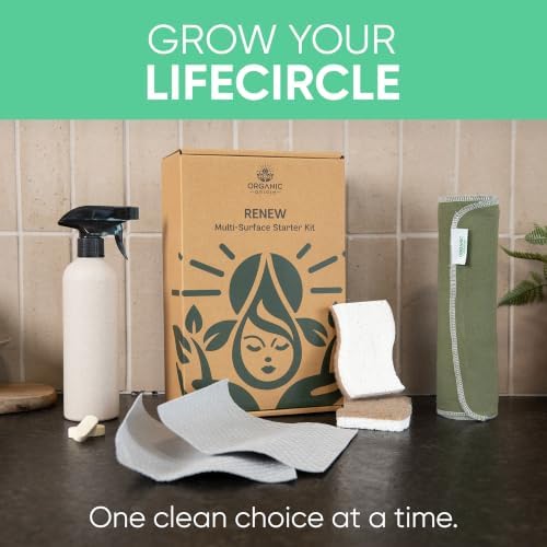 Organic Origin Kitchen Cleaning Supplies - 14 Piece Kit, Cloths and Sponges - Image 6