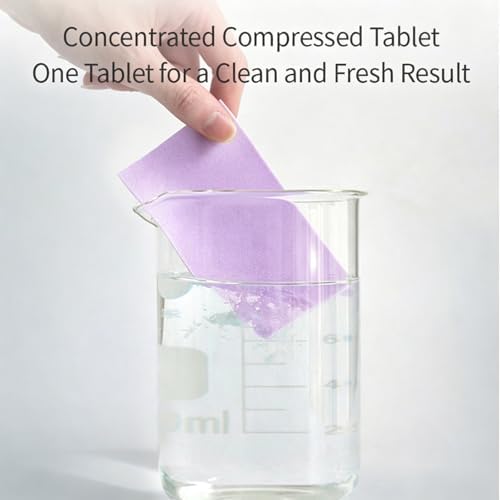 FZYLQY Floor Cleaner Tablets for Mopping Concentrated Floor Cleaning Sheets Dissolvable Multi Surface Floors Care Sheets for Sealed Hard Floor Tile Vinyl Laminate Kitchen Bathroom (Purple, 100 Piece) - Image 3
