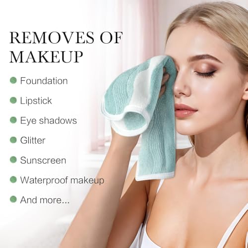SINLAND Absorbent Coral Velvet Washcloth Ultra Soft Microfiber Face Towels 12 x 12 inch Multi-Purpose Face Cloths for Household and Sport - Image 6