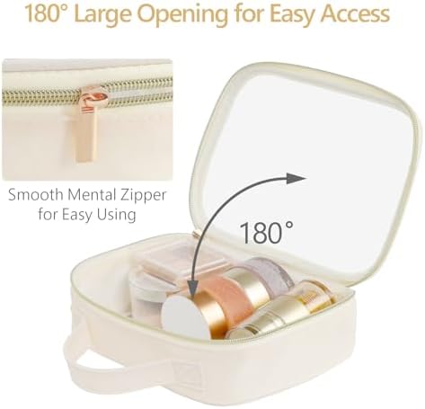 PACKISM Clear Makeup Bag Travel - Velvet Side TSA Approved Toiletry Bag - Image 4