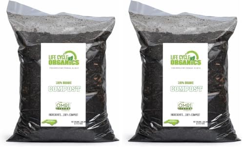 Organic Compost 1 Gallon (Pack of 2) by LifeCycleOrganics