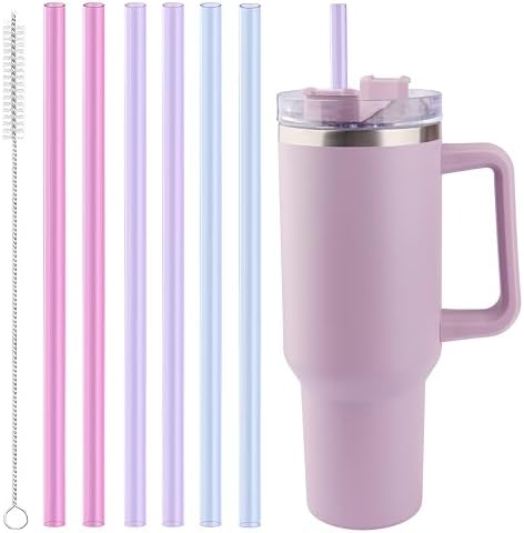 Joshey Replacement Straws for Stanley Quencher 40oz Tumbler, 6 Pack by Joshey