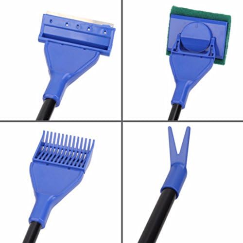 Aquarium Fish Tank Cleaning Kit - 5 in 1 Algae Scraper Set - Siphon Vacuum for Water Changing and Sand Cleaner (Cleaner Set) - Image 3