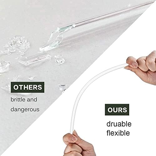 Replacement Straw Compatible with Stanley 40 oz 30 oz Cup Tumbler, 6 Pack Reusable Straw with Cleaning Brush, Plastic, Clear - Image 4