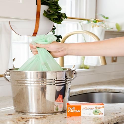 Full Circle Compostable Food Waste Bags 4 Gallon 25ct, Extra Thick - Image 5