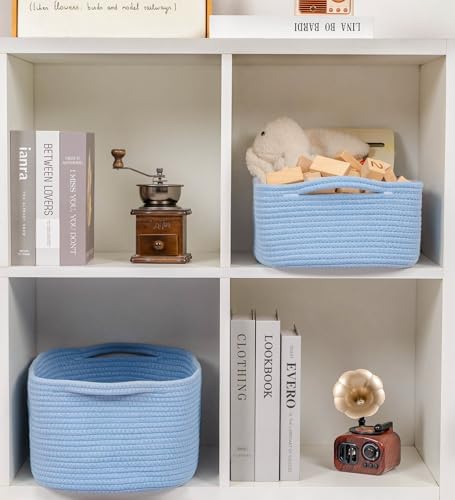 CubesLand Cute and Durable Small Cotton Rope Basket for Organizing - Image 5