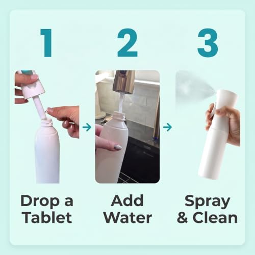 GENTLE SEN Hypochlorous Acid (HOCl) Effervescent Cleaning Tablets - All-Purpose Family Tab Cleans and Deodorizes, Multi-Use No Rinse Cleaner for Household, Baby, Pet, Skin and Face (100 Tablets) - Image 6