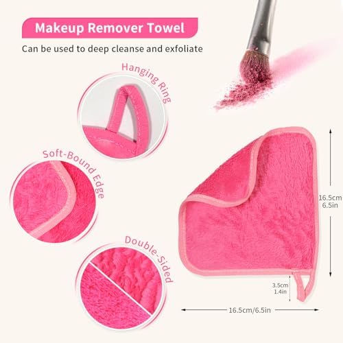 my novel things Makeup Remover Cloth Pad, 6.5" x 6.5", 12 Packs Set - Image 2