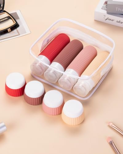 Mrsdry Travel Bottles for Toiletries 8 Pack, Tsa Approved Travel Size Toiletries 3 oz, Travel Containers for Toiletries, with Clear Bag, Leak Proof Silicone Squeezable Travel Essentials Creams Jars - Image 5