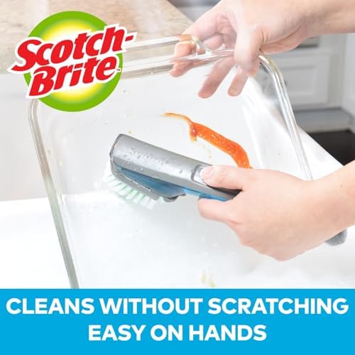 Scotch-Brite Soap Control Dishwand Brush Refills, Non-Scratch Scrub Brush Heads, Durable & Odor-Resistant, 6 Count (12 Total Refills) - Image 2