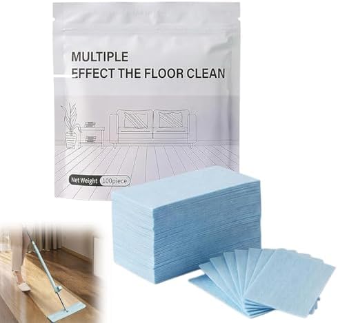 100 Piece Floor Cleaning Tablets, 2026 Upgraded Multiple Effect the Floor Clean, Floors Cleaning Tablets for Mopping, Concentrated Cleaner for Hardwood, Tile, Laminate & More (Jasmine) by LURINI