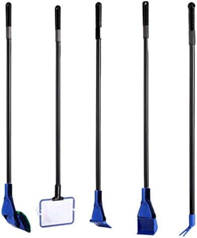 Aquarium Fish Tank Cleaning Kit - 5 in 1 Algae Scraper Set - Siphon Vacuum for Water Changing and Sand Cleaner (Cleaner Set) - Image 4